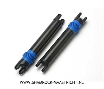 Traxxas Half shaft set, left or right (plastic parts only) (internal splined half shaft/ external splined half shaft/ rubber boot) (assembled with glued boot) (2 assemblies) - TRX5450