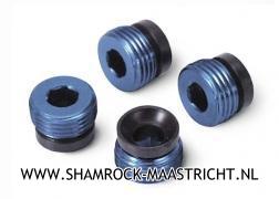 Traxxas Aluminum caps, pivot ball (blue-anodized) (4) - TRX4934X
