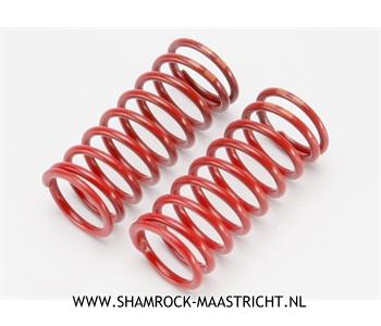 Traxxas Spring, shock (red) (long) (GTR) (5.4 rate double orange stripe) (1 pair) - TRX5649