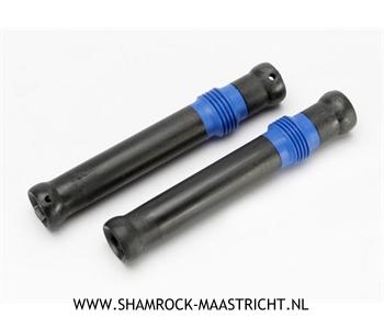 Traxxas  Half shaft set, short (plastic parts only) (internal splined half shaft/ external splined half shaft/ rubber boot) (assembled with glued boot) (2 assemblies) - TRX5655