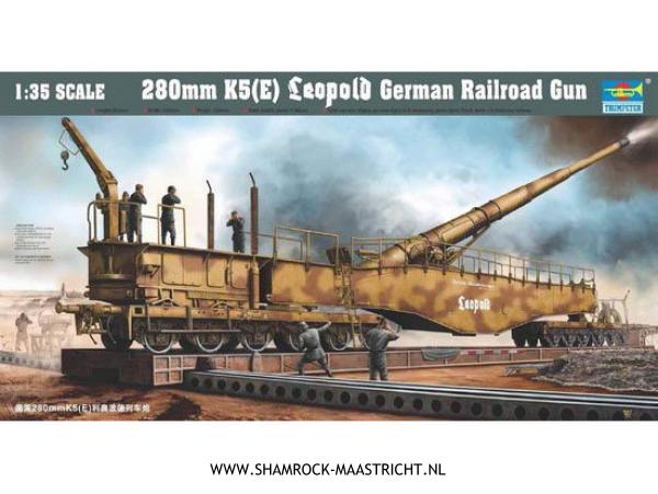 Trumpeter 280 mm K5(E) Leopold German Railroad Gun