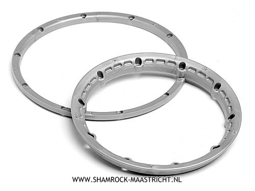 HPI Heavy duty wheel bead lock rings (silver/2pcs)
