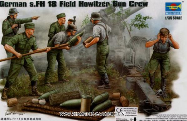 Trumpeter German S.FH 18 Field Howitzer Gun Crew