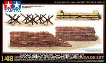 Tamiya Brick Wall, Sand Bag and Barricade Set