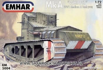 Emhar MkA Whippet WWI Medium A Tank 1918