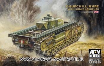AFV CLUB Churchil Avre with snake launcher