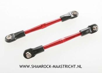 Traxxas Turnbuckles, aluminium (red-anodized), toe links, 59mm (2) - 3139X