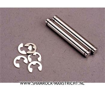 Traxxas Suspension pins, 23mm hard chrome (2)/ E-clips (4) - TRX2635