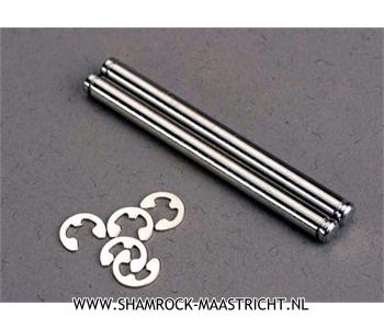 Traxxas Suspension pins, 39mm hard chrome (2)/ E-clips (4) - TRX2638