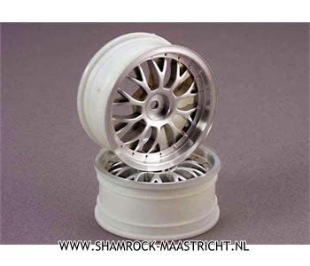 Traxxas Wheels, satin finish, mesh (2.0)(designed to fit 1.9 tires)(2) - TRX4872