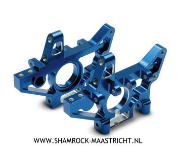 Traxxas Bulkheads, rear (machined 6061-T6 aluminum) (blue)(Left and Right) (requires use of 4939X suspension pins) - TRX4929X