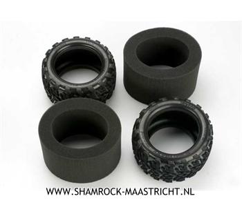 Traxxas Tires, Talon 3.8 (2)/ foam inserts (2) - TRX5370