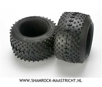 Traxxas Tires, SportTraxx racing 3.8 (soft compound, directional and asymmetrical tread design)/ foam inserts (2) - TRX5470