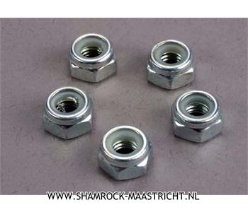 Traxxas Nuts, 6mm nylon locking (wheel nuts 1/6 and 1/5 scale) (5) - TRX6081