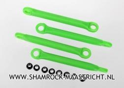 Traxxas Push rod (molded composite) (green) (4)/ hollow balls (8) - TRX7018A