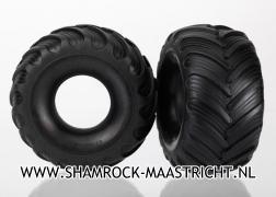 Traxxas  Tires, dual profile (1.5inch outer and 2.2inch inner) (left and right) - TRX7267
