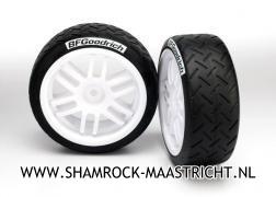 Traxxas Tires and wheels, assembled, glued (Rally wheels, BFGoodrich Rally tires) (2) - TRX7372