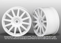Traxxas Wheels, 12-spoke (white) (2) - TRX7571