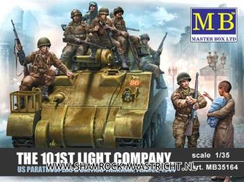 Master Box Ltd The 101st Light Company US Paratroopers & British Tankman, France, 1944