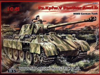 Icm Pz.Kpfw.V Panther Ausf. D WWII German Tank 1/35