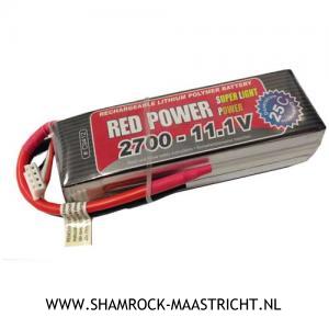 Red Power Lipo Accu 11.1V 2700 mAh 25C - XH