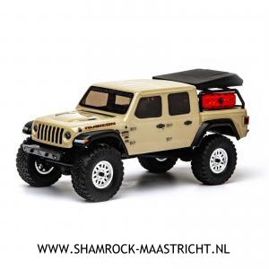 Axial  SCX24 Jeep JT Gladiator 4WD Rock Crawler Brushed RTR, Beige of Blauw 1/24