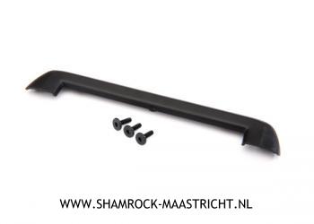 Traxxas Tailgate protector/ 3x15mm flat-head screw (4) black