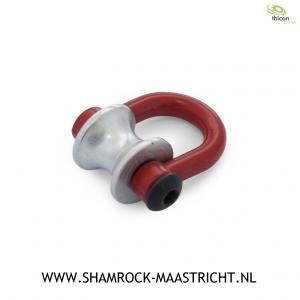 Thicon D-ring met pully rood 1/10