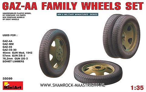 MiniArt GAZ-AA Family Wheels Set
