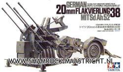 Tamiya German 20mm Flakvierling 38 MIT Sd.Ah.52