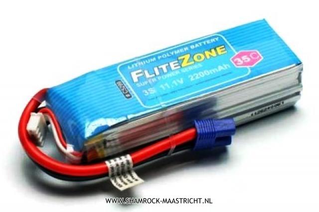 Pichler 11.1V 2200mAh FliteZone LiPo (XH balancer EC3 stekker)