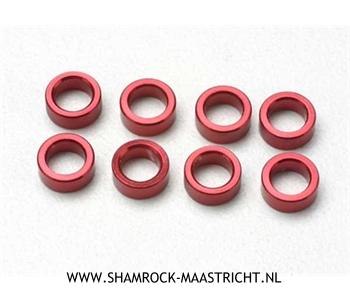 Traxxas Spacer, pushrod (aluminum, red) (use with 5318 or 5318X pushrod and 5358 progressive 2 rockers) (8) - TRX5133