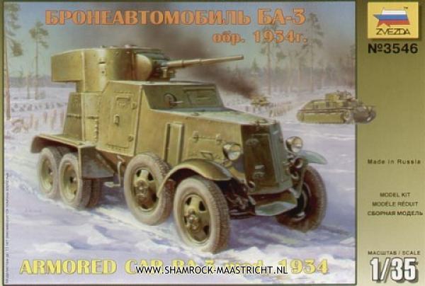 Zvezda Armored Car BA-3 mod. 1934