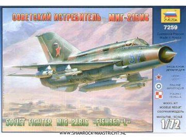 Zvezda Soviet Fighter MIG-21BIS Fishbed-L