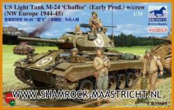 Bronco US Light Tank M-24 Chaffee met Crew