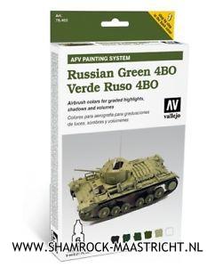 Vallejo AFV Painting System - Russian Green 4BO Set