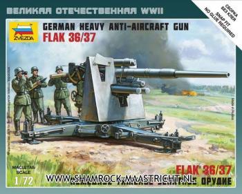 Zvezda German Heavy Anti-Aircraft Gun - Flak 36/37