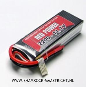 Red Power LiPo Accu 2200mAh - 11.1V 20C