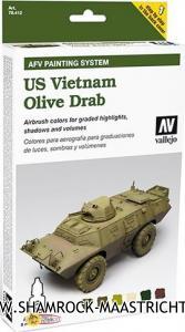 Vallejo AFV Painting System - US Vietnam Olive Drab