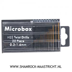21 Microbox HSS Ttwist Drills