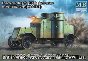Master Box Ltd British Armoured Car,Austin MK III,WW I Era