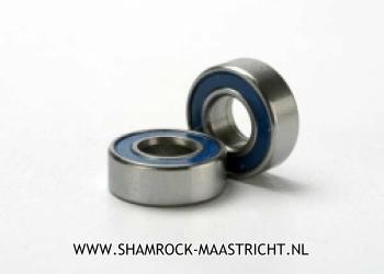 Traxxas Ball bearings, blue rubber sealed (11x5x4mm) (2) - 5116