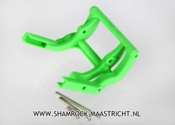 Traxxas Wheelie bar mount and hardware green (1) - 3677A