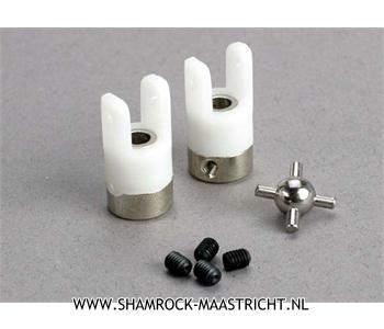 Traxxas U- joints (2)/ 3mm set screws (4) - TRX1539