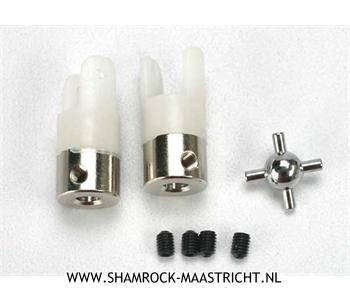 Traxxas U- joints (2)/ 3mm set screws (4) - TRX1539