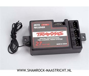 Traxxas Receiver, 2-channel 27Mhz, without BEC (for use with electro - TRX2019