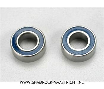 Traxxas Ball bearings, blue rubber sealed (5x10x4mm) (2) - TRX5115