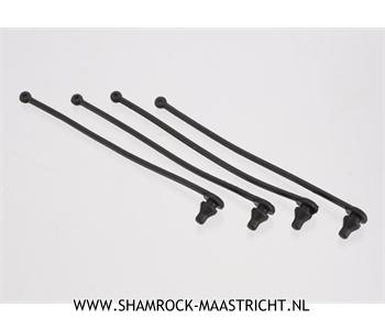 Traxxas Body clip retainer, black (4) - TRX5750