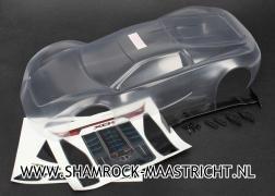 Traxxas Body, XO-1 (clear, requires painting)/ wing/ wing uprights (2)/ washers (2)/ decals - TRX6411
