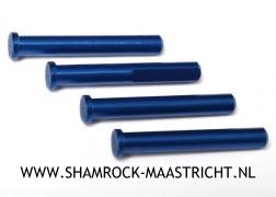 Traxxas Main shaft, 7075-T6 aluminum  blue-anodized (4)/ 1.6x5mm BCS - TRX6633X